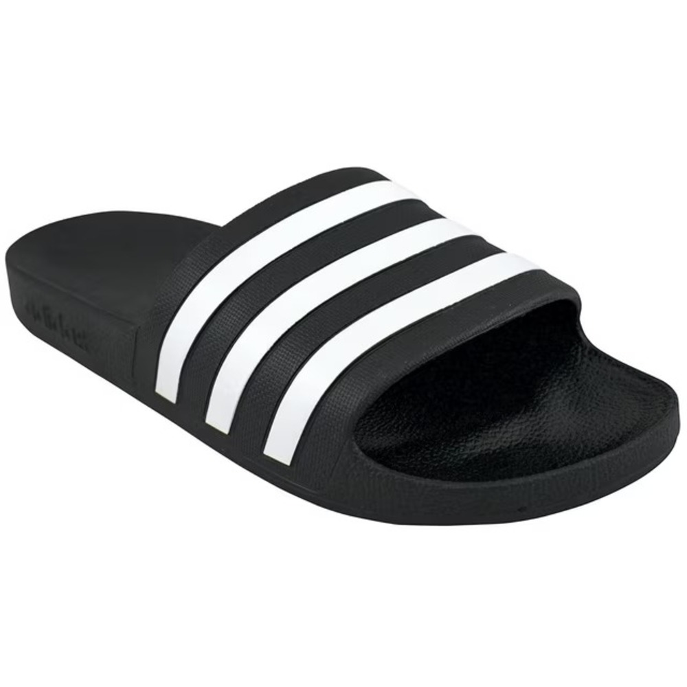 Adidas Adilette Aqua Slide Mens Size 10 Black White F35543 Sandal NWT